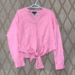 Lucy Paris Pink Tie Blouse